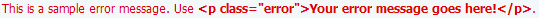 error